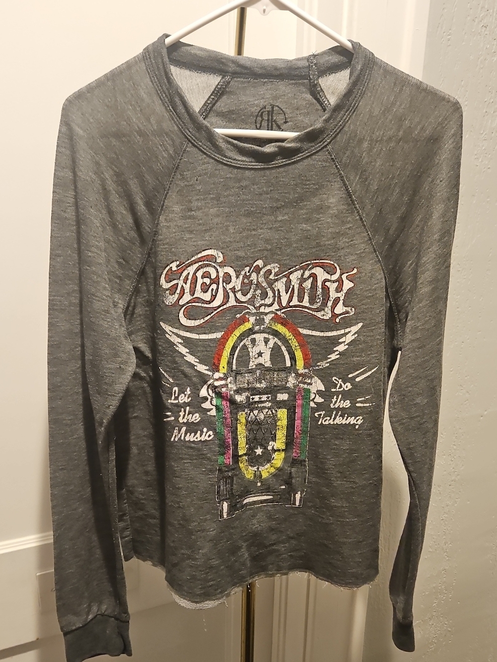 Aerosmith Grey Graphic Long-Sleeve Tee